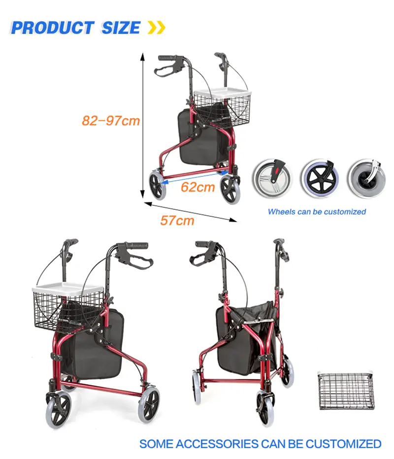 Three Wheel Rollator Walker Three Wheel Rollator Walker